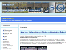 Tablet Screenshot of btz-moeckern.de